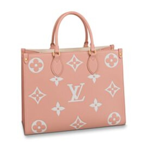 Replicas Bolso Louis Vuitton Onthego MM M46286 Melocotón Baratos España