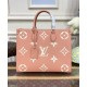 Replicas Bolso Louis Vuitton Onthego MM M46286 Melocotón Baratos España