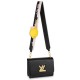 Replicas Bolso Louis Vuitton Twist MM M20680 Negro Baratos España