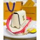 Replicas Bolso Louis Vuitton Twist MM M20681 Crema Baratos España