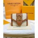 Replicas Cartera Louis Vuitton LV Pont 9 Compact M81393 Café Baratos España