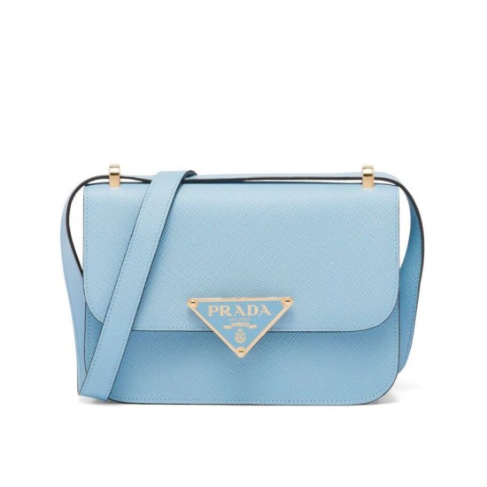 Replicas Bolso De Hombro Prada Saffiano Azul Baratos España