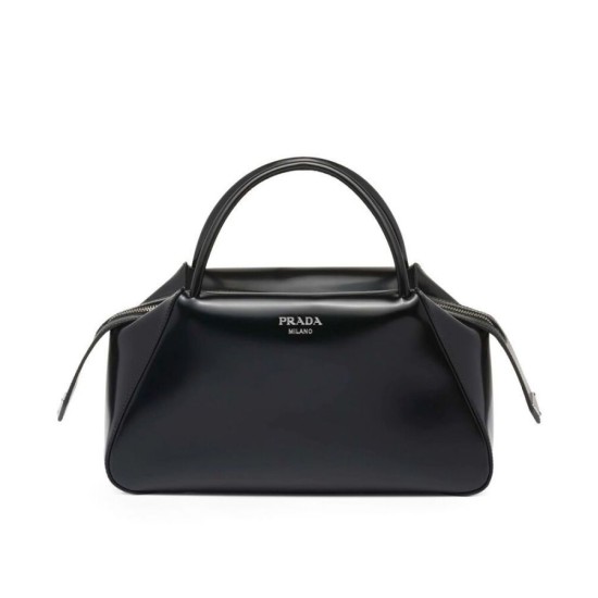 Replicas Prada Bolso mediano cepillado Prada Supernova 1BA365 Negro Baratos España