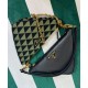 Replicas Minibolso Prada Symbole Y Tela 1BC176 Verde Baratos España