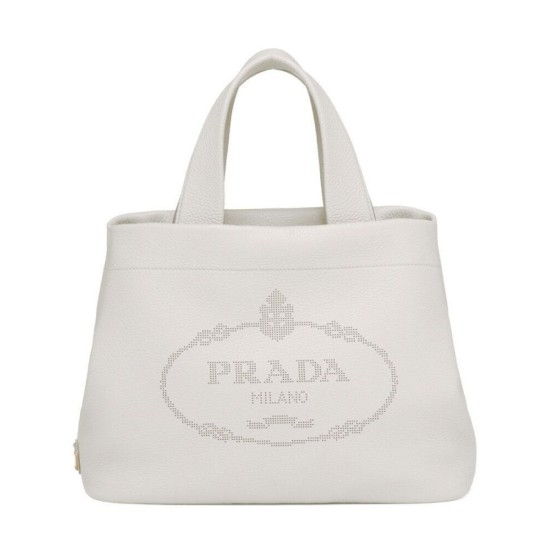 Replicas Prada Bolso Tote Mediano 1BG384 Crema Baratos España