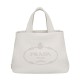 Replicas Prada Bolso Tote Mediano 1BG384 Crema Baratos España