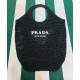 Replicas Bolso tote Prada de rafia negro Baratos España