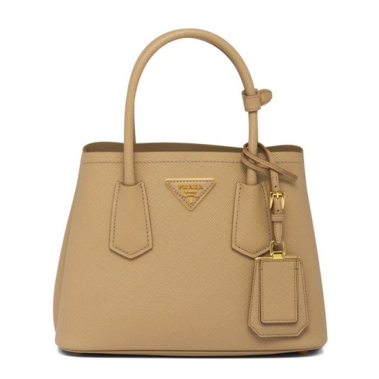 Replicas Prada Double Saffiano Mini Bolso Albaricoque Baratos España