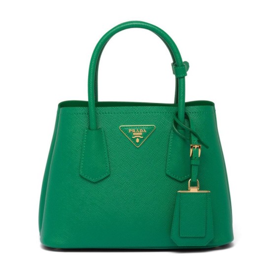 Replicas Prada Double Saffiano Mini Bolso Verde Baratos España