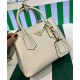 Replicas Prada Double Saffiano Mini Bolso Crema Baratos España