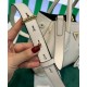 Replicas Prada Double Saffiano Mini Bolso Crema Baratos España