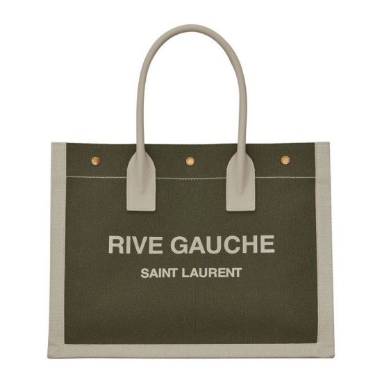 Replicas YSL Saint Laurent Rive Gauche Bolso tote pequeño verde Baratos España