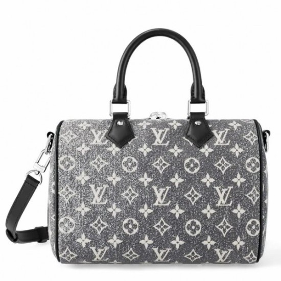 Replicas Bolso Louis Vuitton Speedy Bandouliere 25 en denim monograma gris M21464 Baratos España