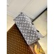 Replicas Bolso Louis Vuitton OnTheGo MM en vaquero monograma gris M46448 Baratos España