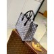 Replicas Bolso Louis Vuitton OnTheGo MM en vaquero monograma gris M46448 Baratos España