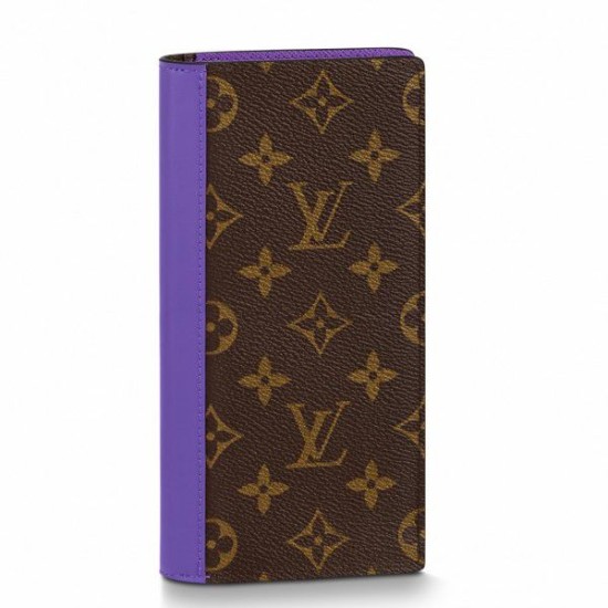 Replicas Cartera Louis Vuitton Brazza Monogram Macassar Canvas M81538 Baratos España