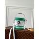 Replicas Louis Vuitton LV Paint Can Bag Lona verde y blanca M81592 Baratos España