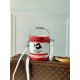 Replicas Bolso para latas de pintura Louis Vuitton LV Lona roja y blanca M81595 Baratos España