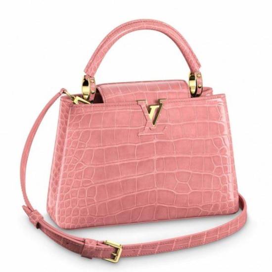 Replicas Bolso Louis Vuitton Capucines BB Cocodrilo Relieve N92679 Baratos España