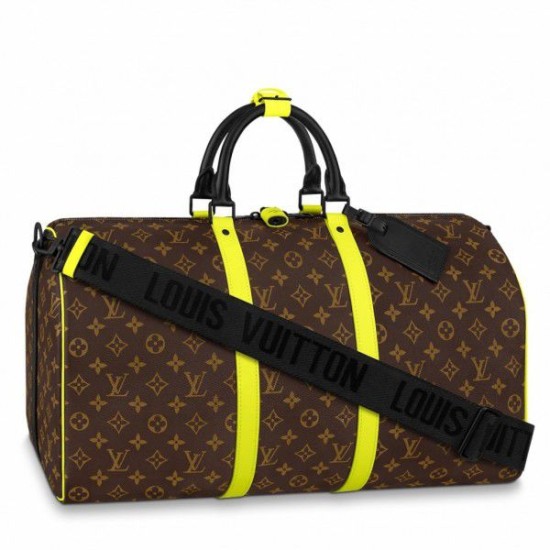 Falsa Louis Vuitton Keepall Bandouliere 50 Bolsa Monogram Amarillo M45866 Imitacion