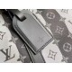 Falsa Louis Vuitton Keepall Bandouliere 55 rayas con monograma Eclipse M45966 Imitacion