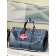 Falsa Louis Vuitton Keepall Bandouliere 50 Cuero Denim M45975 Imitacion