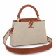 Falsa Bolso Louis Vuitton Capucines MM en lona M57361 Imitacion