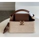 Falsa Bolso Louis Vuitton Capucines MM en rafia trenzada M57649 Imitacion