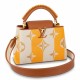 Falsa Bolso BB Louis Vuitton Capucines en lona a rayas M57651 Imitacion