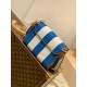 Falsa Bolso Louis Vuitton Twist MM en lona a rayas M57659 Imitacion