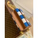 Falsa Bolso Louis Vuitton Twist MM en lona a rayas M57659 Imitacion