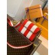 Falsa Bolso Louis Vuitton Twist PM en lona a rayas M57722 Imitacion