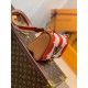 Falsa Bolso Louis Vuitton Twist PM en lona a rayas M57722 Imitacion