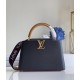 Falsa Bolso Louis Vuitton Capucines MM en cuero bicolor M58608 Imitacion