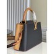 Falsa Bolso Louis Vuitton Capucines MM en cuero bicolor M58608 Imitacion