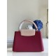 Falsa Bolso Louis Vuitton Capucines MM en cuero bicolor M58610 Imitacion