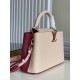 Falsa Bolso Louis Vuitton Capucines MM en cuero bicolor M58610 Imitacion