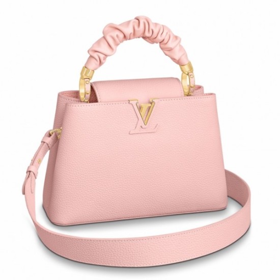 Falsa Louis Vuitton Capucines BB Bag con asa de coletero M58694 Imitacion