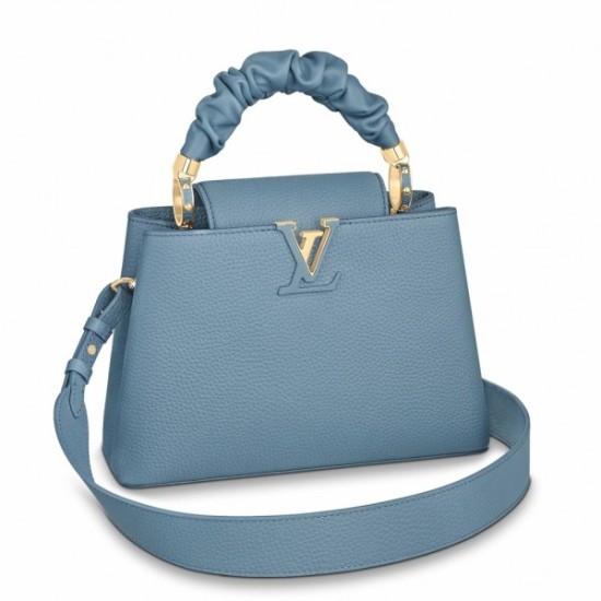 Falsa Louis Vuitton Capucines BB Bag con asa Scrunchie M58726 Imitacion