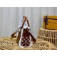 Falsa Bolso Louis Vuitton Tan On My Side PM con piel de oveja M58918 Imitacion