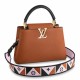 Falsa Bolso Louis Vuitton Capucines BB en cuero marrón M59266 Imitacion