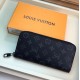 Falsa Louis Vuitton Billetera Zippy Vertical Monogram Eclipse M62295 Imitacion