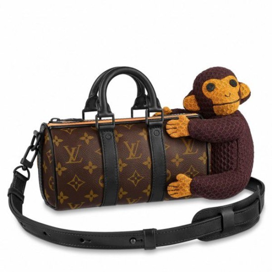 Falsa Louis Vuitton Keepall XS Bolsa Monogram Monkey M80118 Imitacion