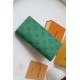 Falsa Louis Vuitton Brazza Cartera Lona con monograma verde M80801 Imitacion