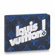 Falsa Louis Vuitton Cartera múltiple Lona con monograma azul M80850 Imitacion