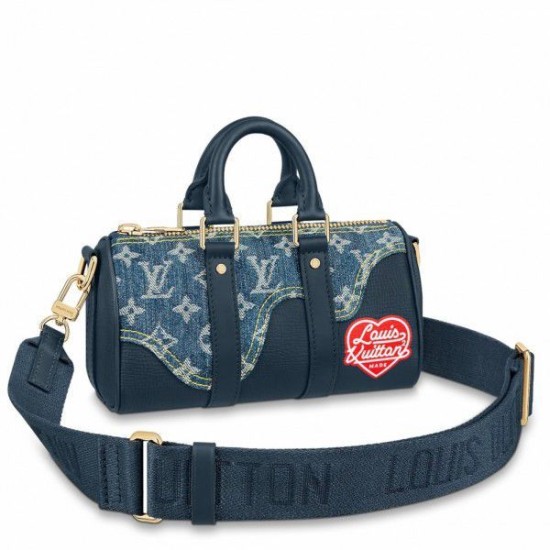 Falsa Louis Vuitton Keepall XS Bolso Monogram Denim M81011 Imitacion