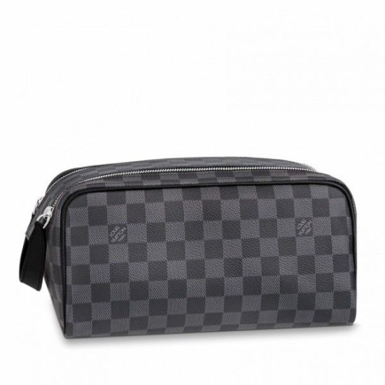 Falsa Neceser Louis Vuitton Dopp Kit Damier Graphite N40127 Imitacion