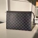 Falsa Louis Vuitton Pochette Voyage MM Damier Grafito N41696 Imitacion