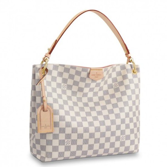 Falsa Louis Vuitton Graceful PM Bolsa Damier Azur N42249 Imitacion