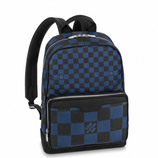 Falsa Mochila Louis Vuitton Campus Damier Infini 3D Leather N50021 Imitacion